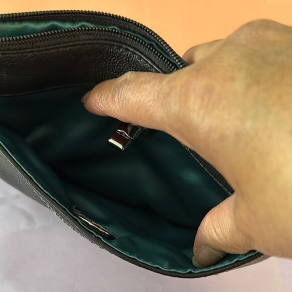 COACH Black Leather Wristlet - Picture 5 of 7